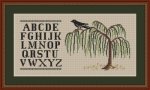 (image for) Crow On A Willow Tree Alphabet Sampler